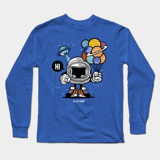 Cute Cool Astronaut Long Sleeve T-Shirt